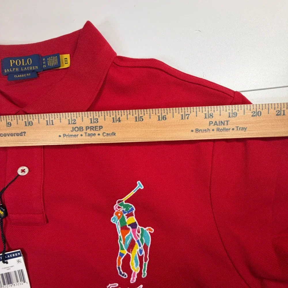 Polo Ralph Lauren Polo Men XL Red Big Pony Classic Fit Short Sleeve NWT